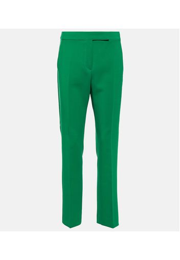 Pantaloni cropped Fuoco in misto lana