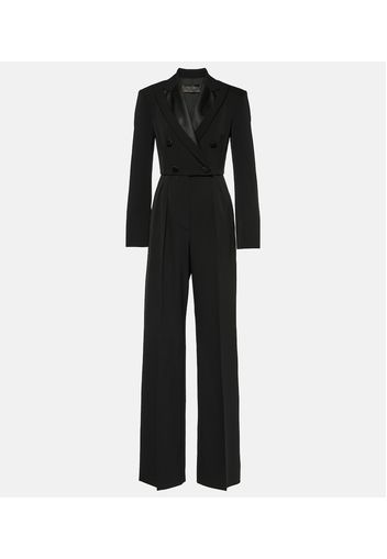 Jumpsuit Mincio in lana a gamba larga