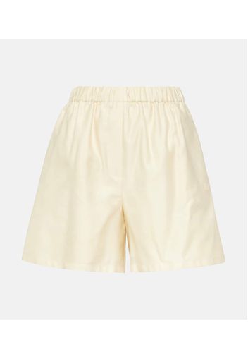 Shorts Piadena in cotone a vita alta