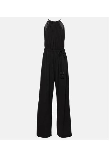 Jumpsuit Ubi in jersey di seta con raso