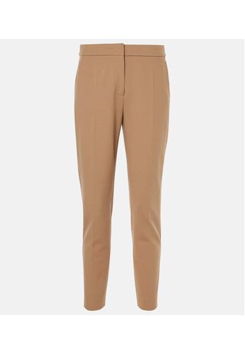 Pantaloni slim cropped Pegno in jersey