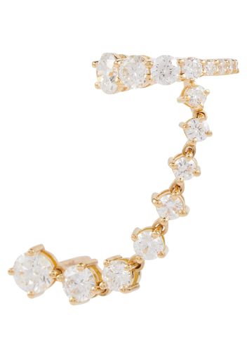 Orecchino singolo Sadie in oro 18kt con diamanti