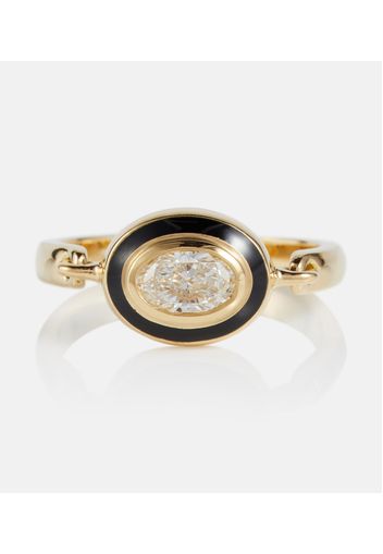 Anello Lenox Reign in oro 18kt con diamanti