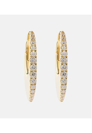 Orecchini Lulu Medium in oro 18kt con diamanti