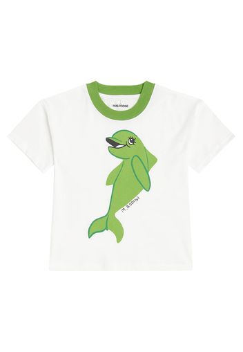 T-shirt Dolphin in jersey di cotone