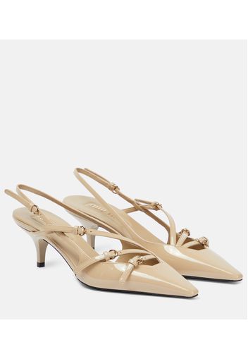 Pumps slingback in vernice