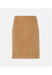 Gonna a tubino in velluto a coste