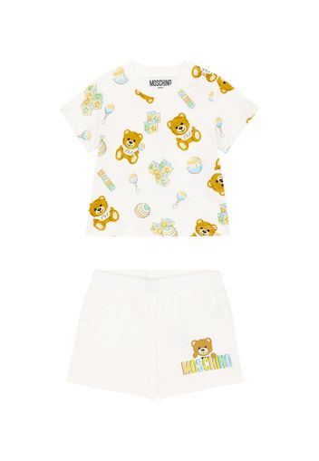 Baby - T-shirt e shorts in cotone con stampa