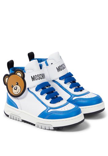 Sneakers in pelle con logo