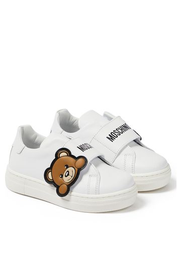 Sneakers in pelle con logo