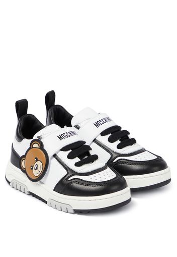 Sneakers in pelle con logo