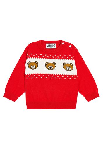 Baby - Pullover Teddy Bear in lana e cotone