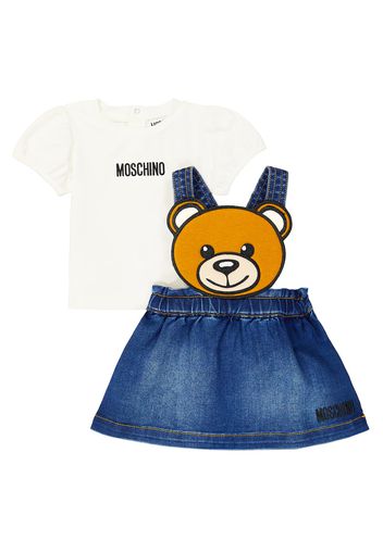 Baby - Abito Teddy Bear e T-shirt in misto cotone