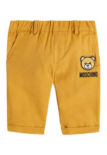 Pantaloni  Teddy Bear in misto cotone e lino