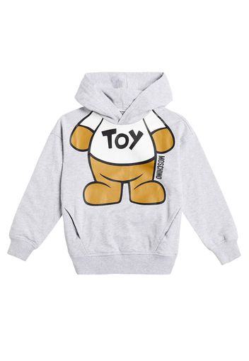 Felpa Teddy Bear in cotone con cappuccio