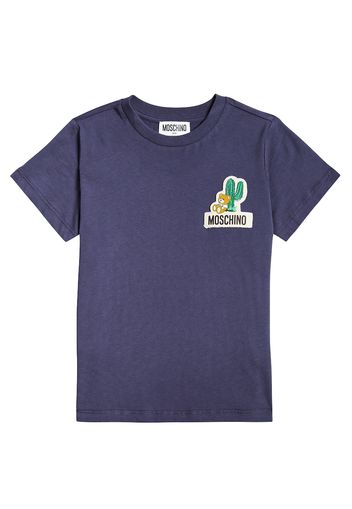 T-shirt in jersey di cotone con stampa