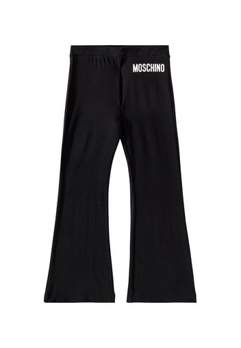 Pantaloni in misto cotone con logo