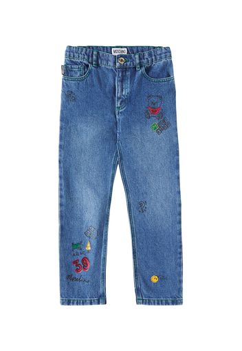 Jeans regular con stampa