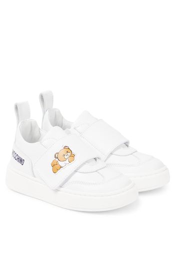 Sneakers Teddy Bear in pelle