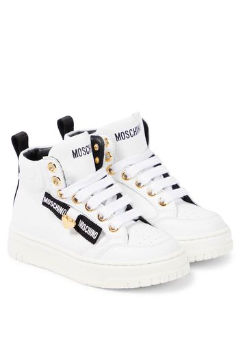 Sneakers in pelle con logo