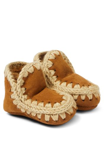 Stivaletti Baby in suede e shearling