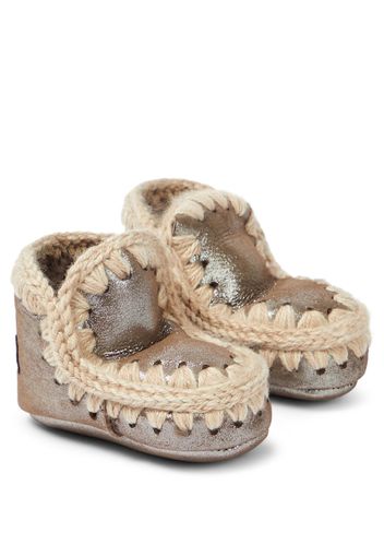 Stivaletti Baby in pelle metallizzata