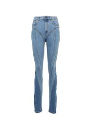 Jeans skinny a vita alta