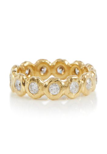 Anello eternity Nesting Gem in oro 18kt con diamanti