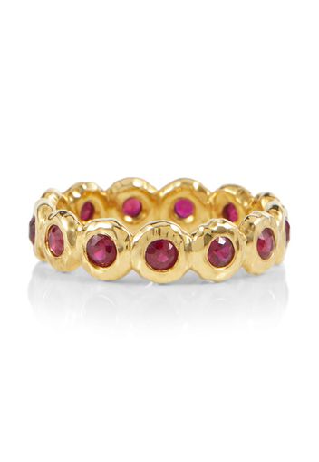 Anello eternity Nesting Gem in oro 18kt con rubini