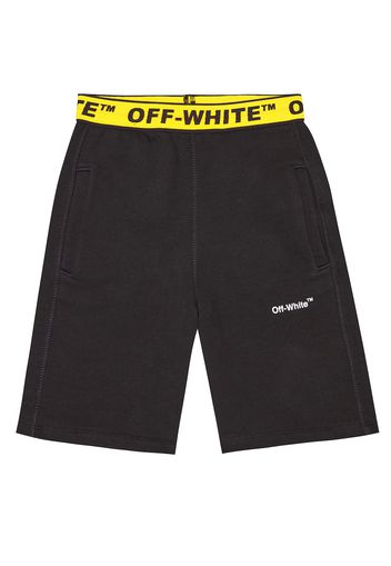 Shorts in jersey di cotone con logo