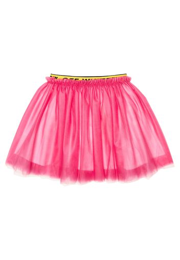 Gonna in tulle con logo