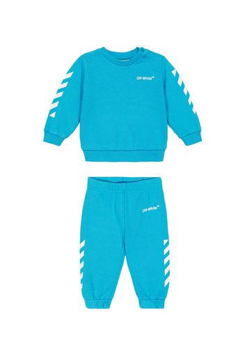 Baby - Set di felpa e pantaloni sportivi in cotone