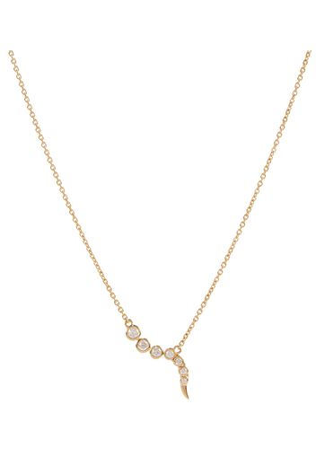 Collana Delphina in oro 14kt con diamanti