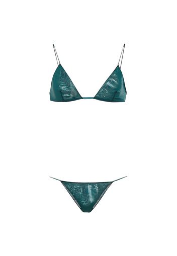 Esclusiva Mytheresa - Reggiseno e slip con lamÃ©