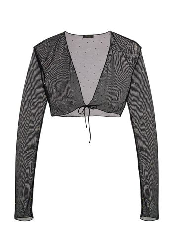 Esclusiva Mytheresa - Coprispalle in mesh con cristalli