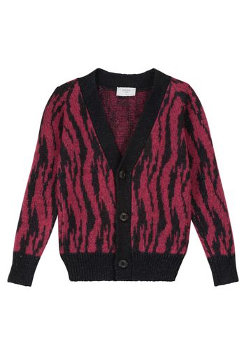 Cardigan in misto lana e cotone