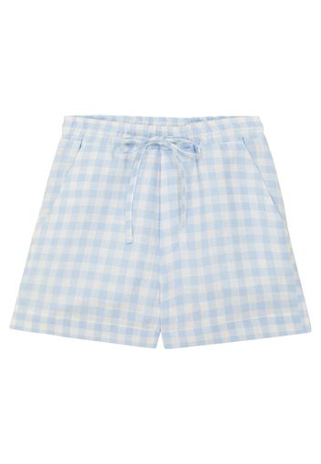 Shorts Picnic in lino a quadri