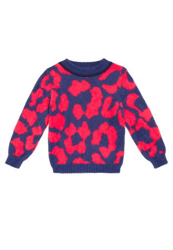 Pullover con stampa leopardata