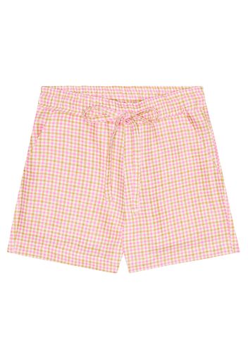 Shorts Lex in lino a quadri