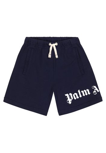 Shorts in jersey di cotone con logo