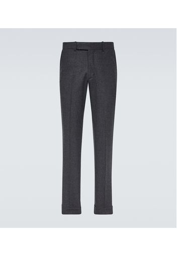 Pantaloni slim Chester in misto lana