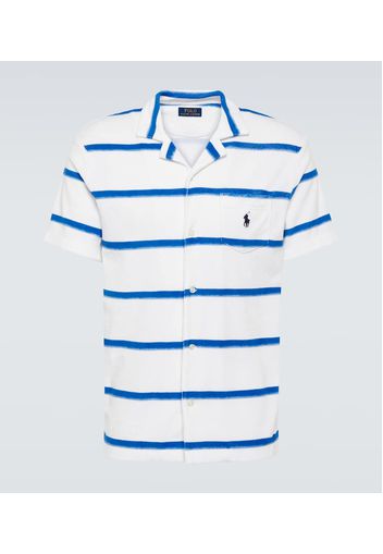 Polo in misto cotone a righe