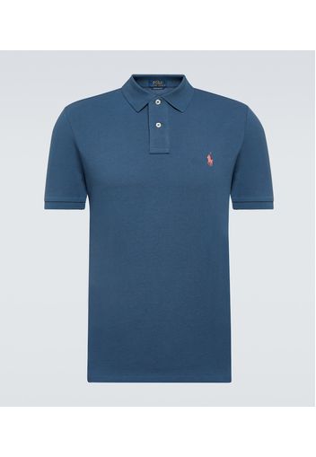 Polo in piqué di cotone con logo