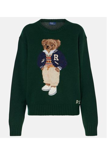 Pullover Polo Bear in lana e cashmere