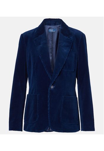 Blazer in velluto di cotone