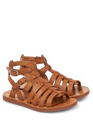 Sandali Plagette Gladiator in pelle