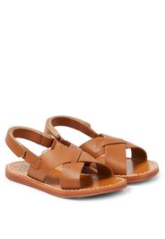 Sandali Plage-Stitch Cross in pelle