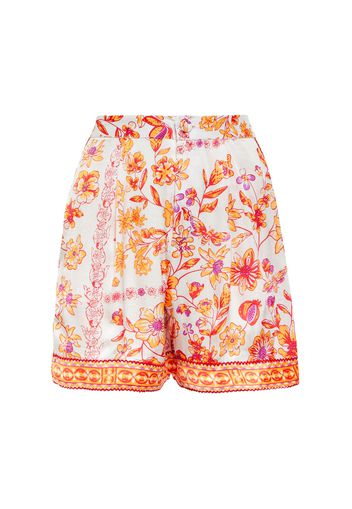 Shorts Isabelle in raso con stampa