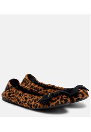 Ballerine in cavallino con stampa leopardata