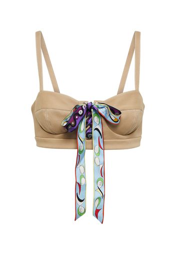 Bralette con fiocco